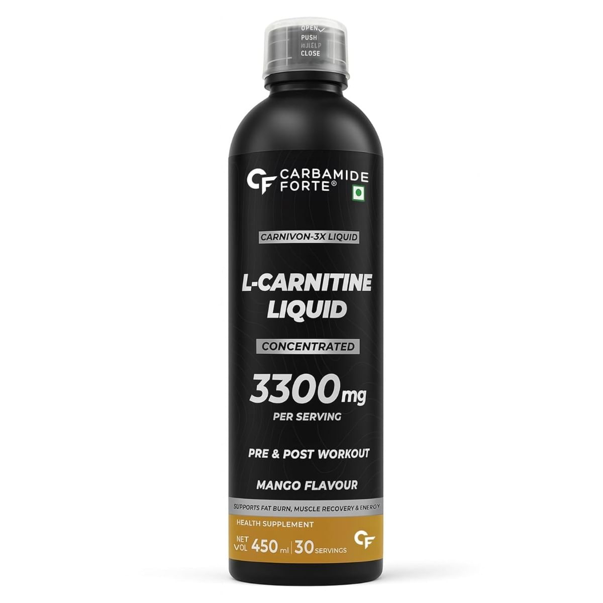 Carbamide Forte L Carnitine Liquid | 30 Serving | Vitamins | Mango Flavour | Muscle Recovery | Energy Combo Pack-picture-29