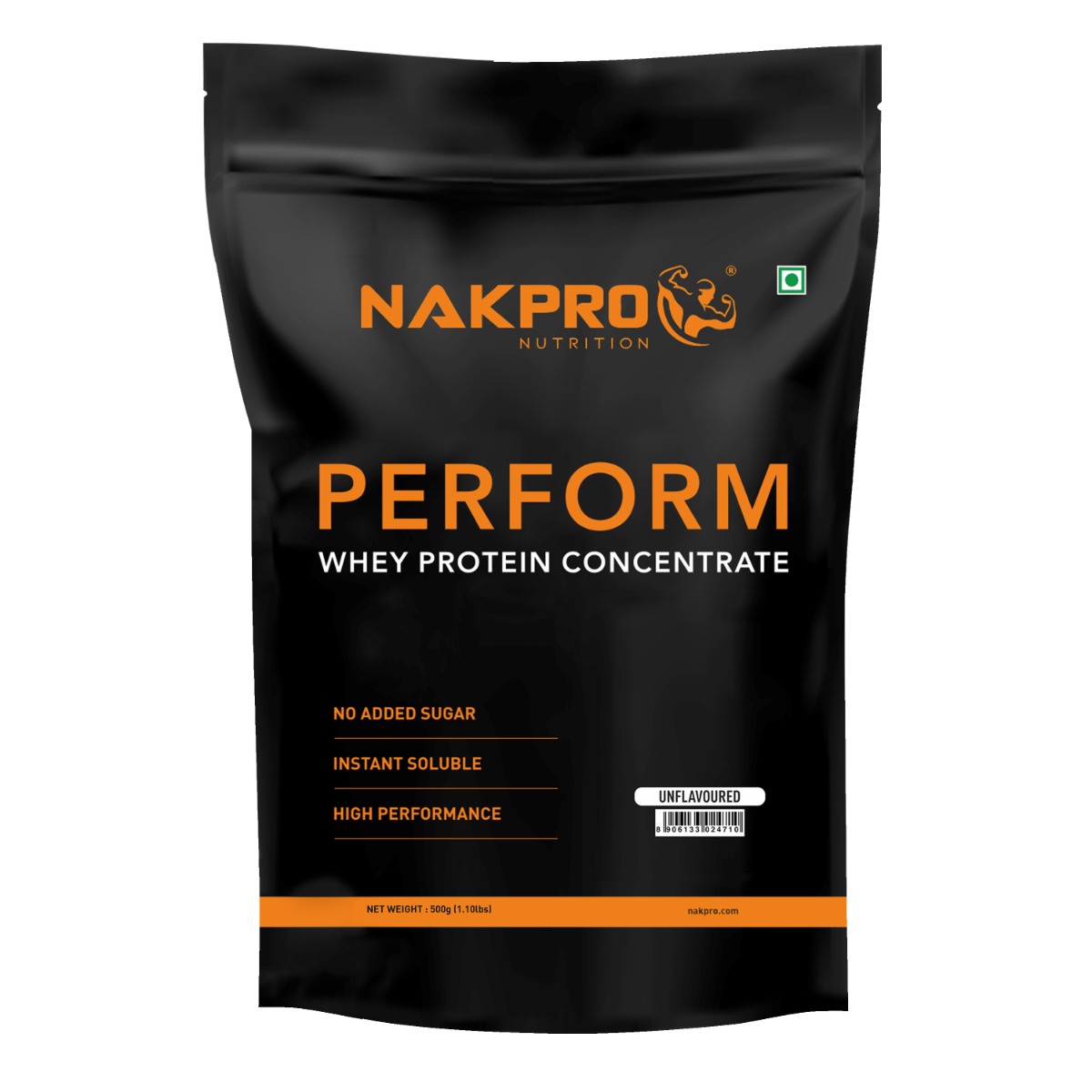 NAKPRO Perform Whey Protein Concentrate 500g Unflavoured | 26g protein, 11.90g EAA, 5.70g BCAA-image-6